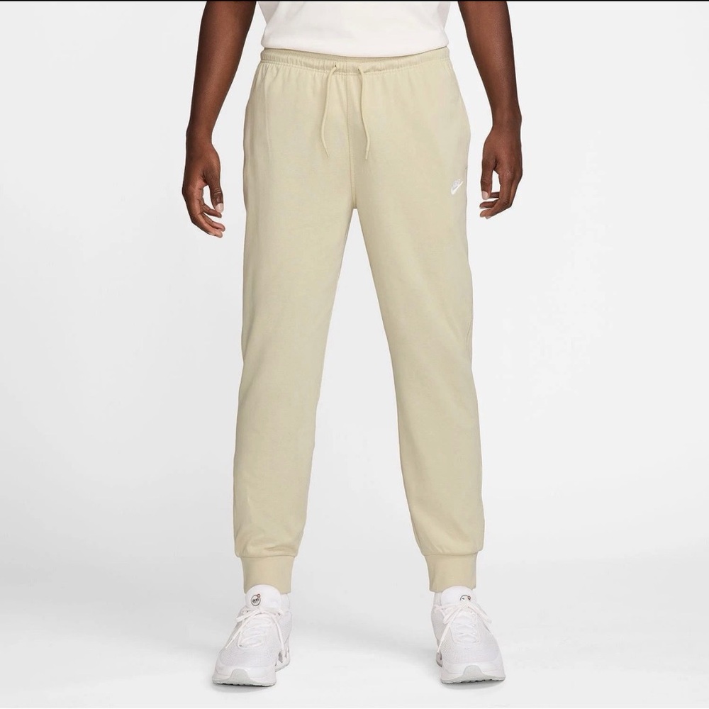 Nike Men's Beige Jogger Pants Elastic Waist Pockets Size XL FQ4330-229